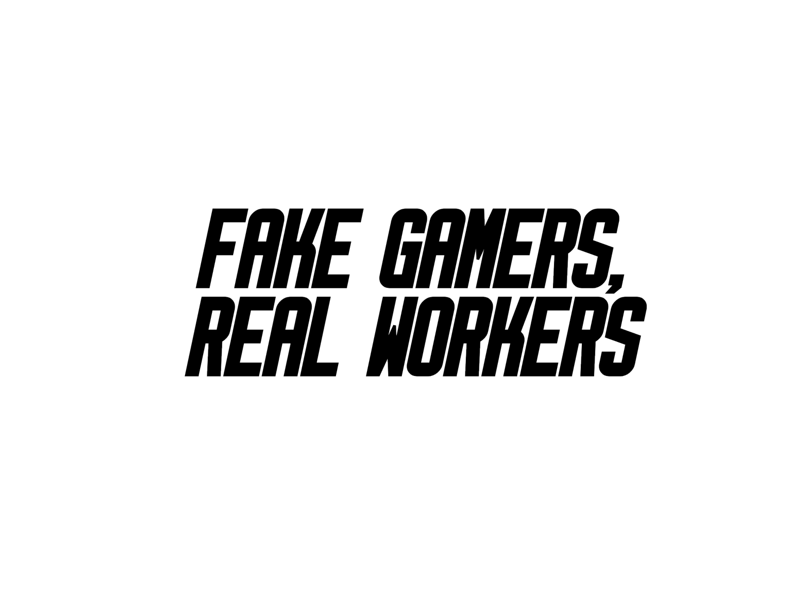 Fake gamers, real workers
